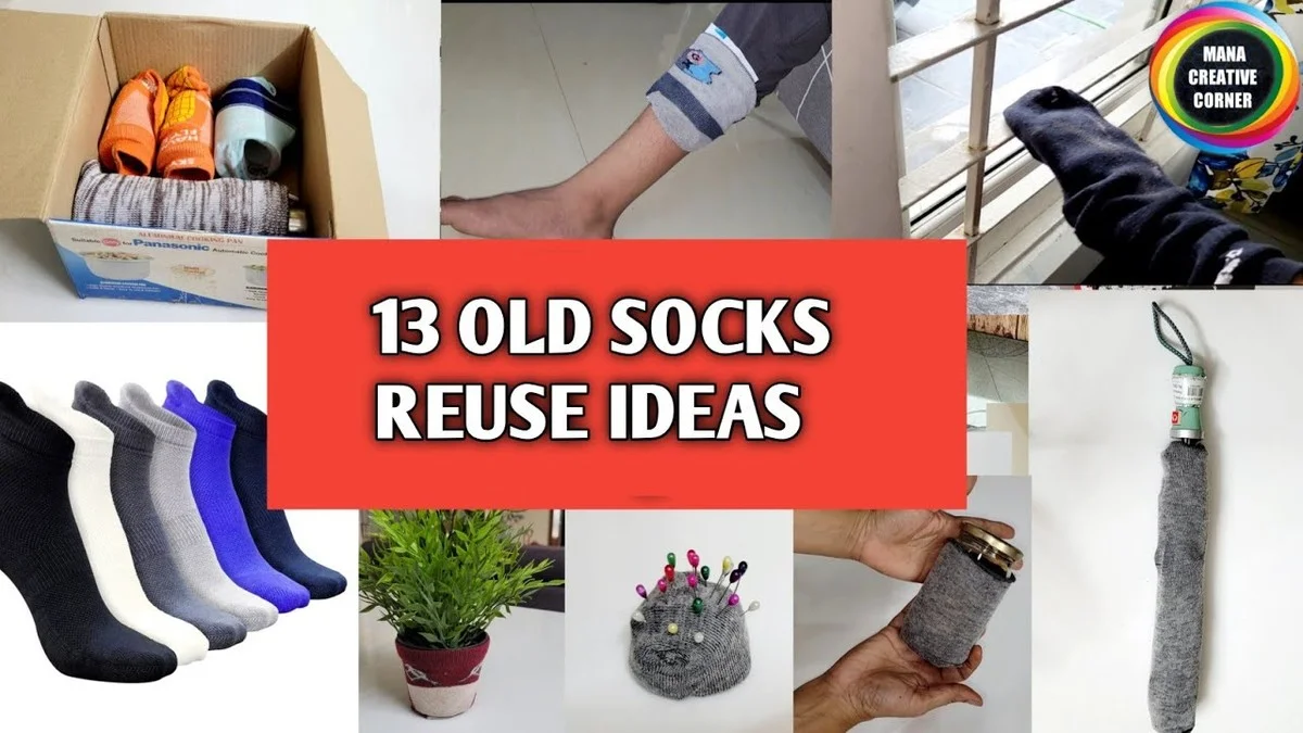 Staré ponožky jako nejlevnější adaptér na všechny podlahové špáry