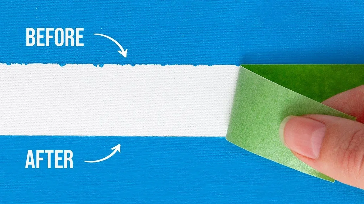 Vzduchová bublina v malířské pásce: trik proti vytékání barvy za 2 koruny - image 2