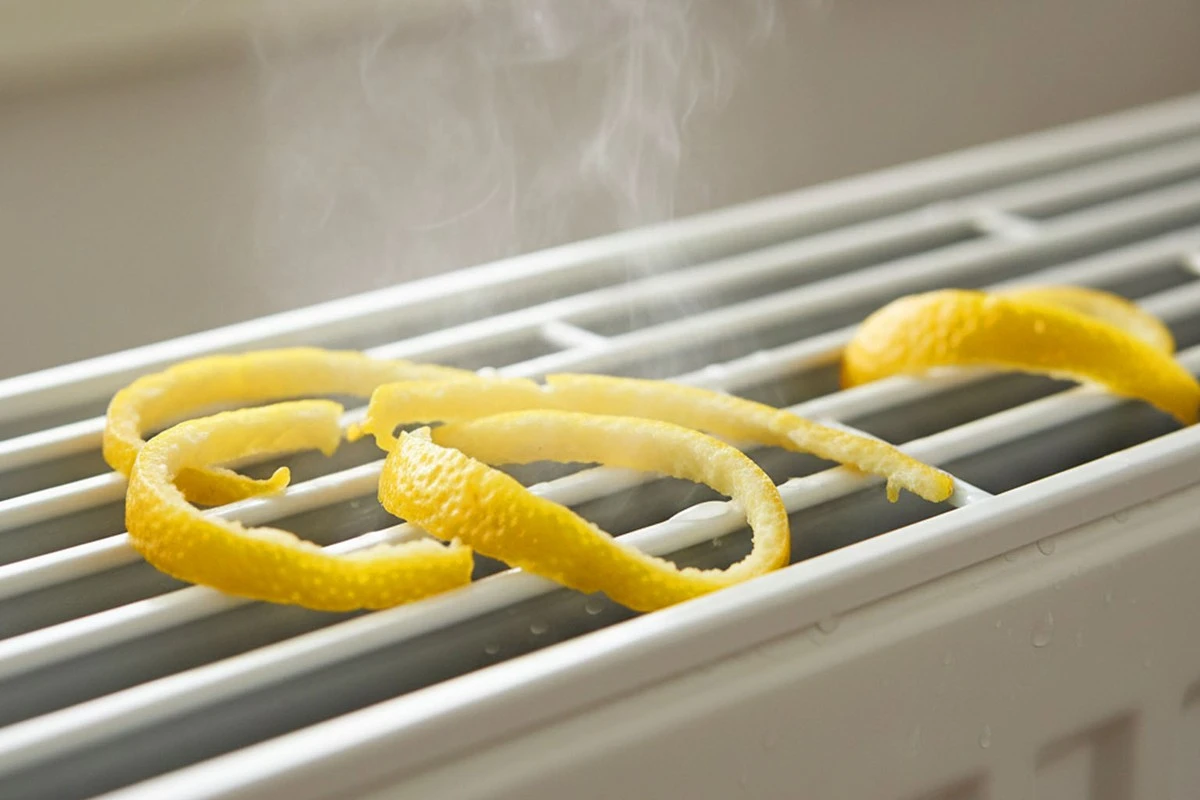 Citronová slupka za radiátor změní kvalitu vzduchu v domě