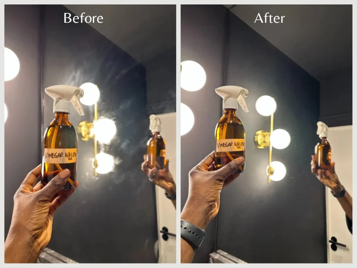 Papírová utěrka s octem na zrcadle: proč se usazeniny nevrací 3 měsíce - image 1